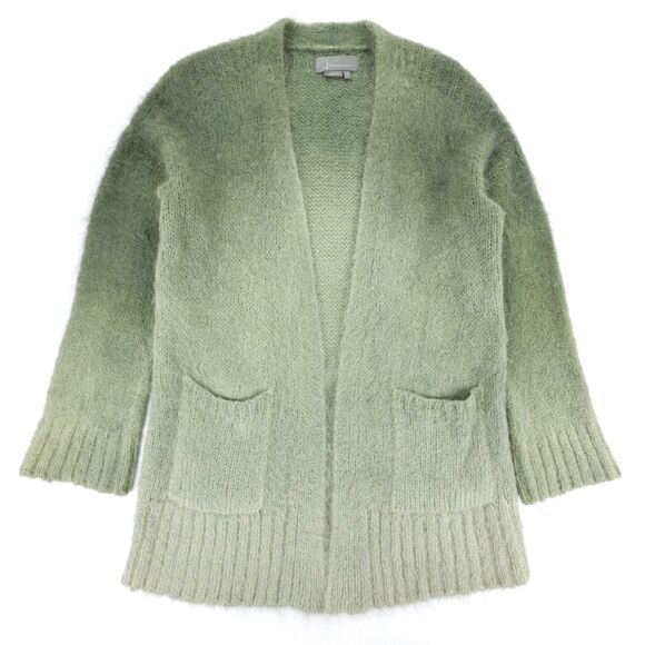 NEW Anthropologie Alpaca Merino Wool Jenee Dip-Dye Ombre Cardigan Boho Lagenlook - Picture 1 of 8